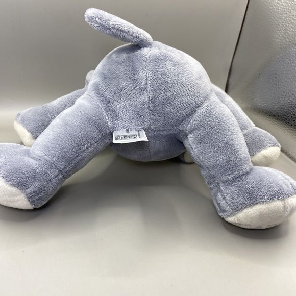 Fiesta Gray Elephant Plush 9 in Tall Sitting "Curtain Call" Embroidered Foot - Picture 4 of 6